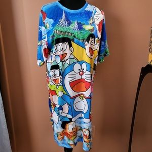 Doremon and friends tshirt dress